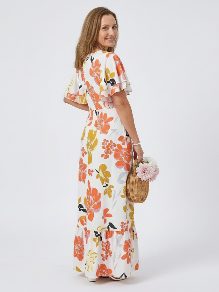 Oranssikukka mekko