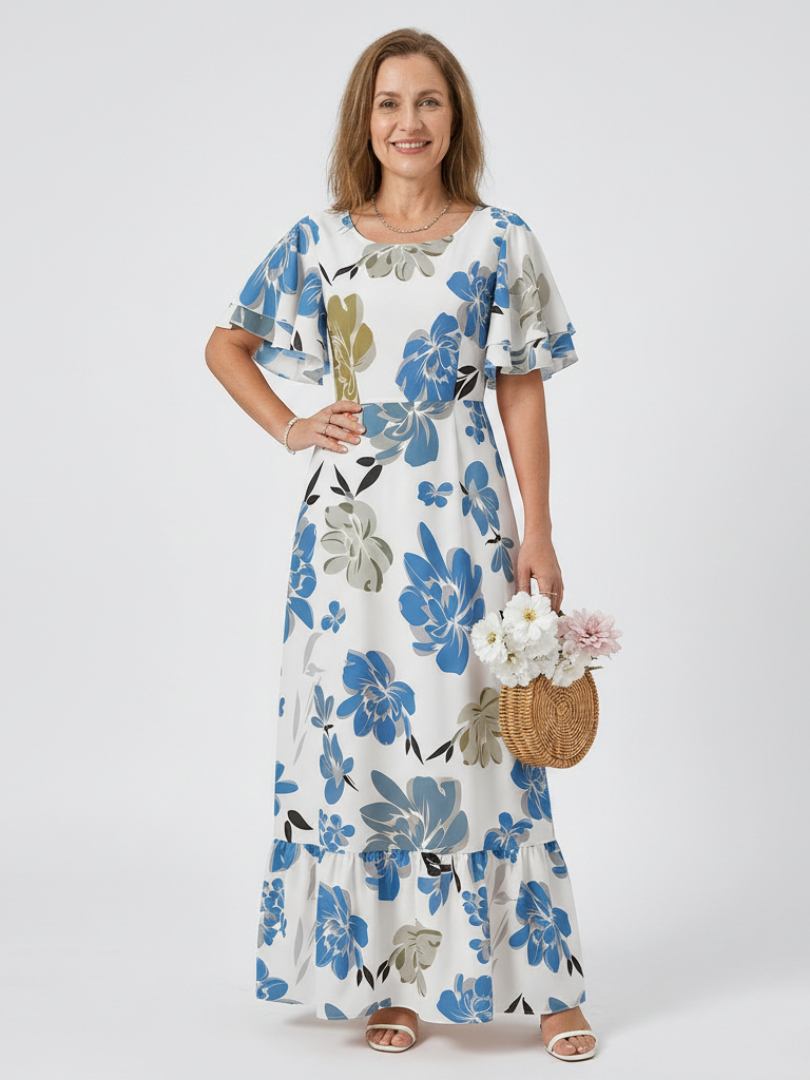 Oranssikukka mekko
