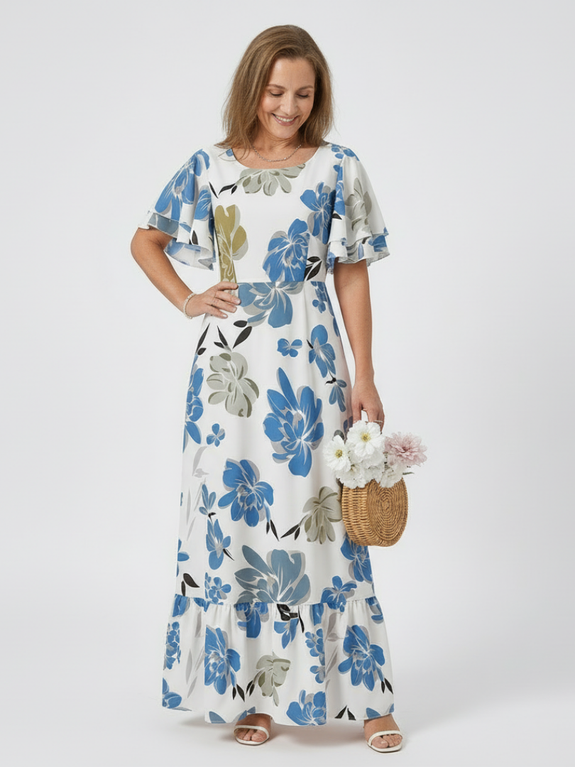 Oranssikukka mekko